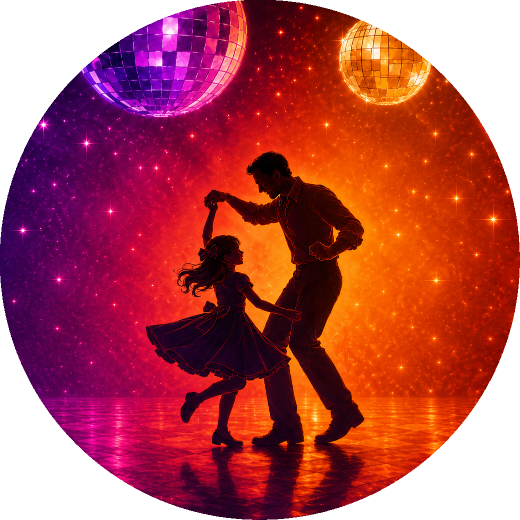 Glitter & Grooves Daddy Daughter Dance logo